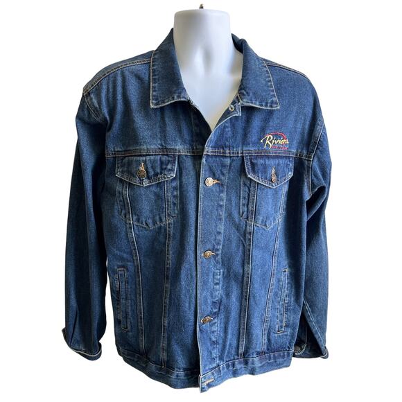 Riviera Other - 🧥 Riviera Men’s M Blue Denim Trucker Jacket 90s Y2K Workwear Western
